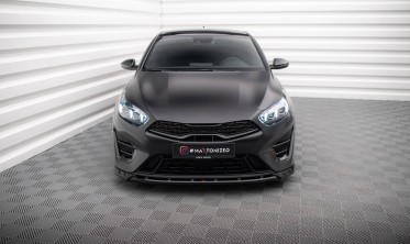 Нижній дифузор (елерон) на передній бампер Kia Proceed / Ceed GT Mk1 рест. / Mk3 вар. 2 фото