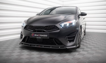 Нижній дифузор (елерон) на передній бампер Kia Proceed / Ceed GT Mk1 рест. / Mk3 вар. 2 фото