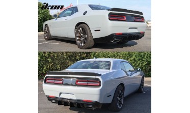 Дифузор заднього бампера з ребрами Dodge Challenger (2015-2021) v2 фото