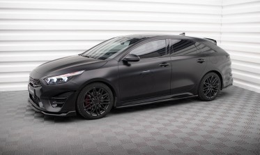 Тюнинговые диффузоры (листвы) на боковые пороги Kia Proceed GT Mk1 рестайл фото