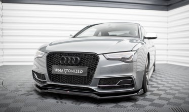 Нижний диффузор на передний бампер Audi S5 / A5 S-Line Coupe / Sportback 8T рестайл вар. 4 фото