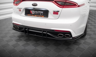 Центральный диффузор Street Pro на задний бампер Kia Stinger GT-Line Mk1 фото