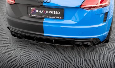 Центральний дифузор Street Pro на задній бампер Audi TT S 8S фото