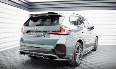 Пластиковый тюнинг диффузор на задний бампер BMW X1 U11 M-Pack фото