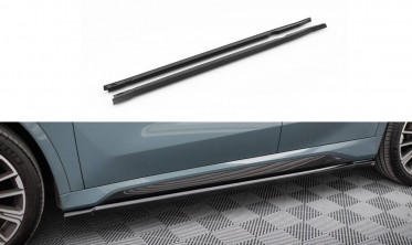 Нижні накладки (лістви) на бокові пороги BMW X1 U11 M-Pack, M35i (Maxton Design) фото