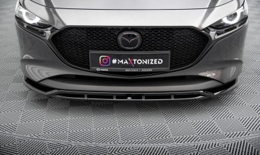 Тюнинговый диффузор (накладка) на передний бампер Mazda 3 Mk4 вар. 2 фото