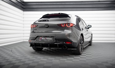 Бокові тюнінг накладки на задній бампер Mazda 3 Mk4 (Maxton Design) фото
