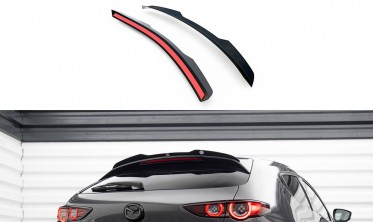 Тюнинговый кап спойлер на крышку багажника Mazda 3 Mk4 фото