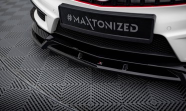 Тюнінгова накладка (дифузор) на передній бампер Mercedes A45 AMG W176 вар. 3 фото