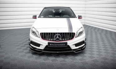 Нижняя тюнинг накладка переднего бампера Mercedes A45 AMG W176 вар. 4 фото