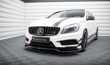Нижняя тюнинг накладка переднего бампера Mercedes A45 AMG W176 вар. 4 фото