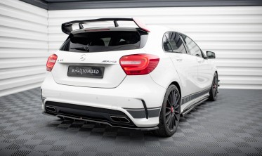 Тюнінгова накладка (дифузор) на задній бампер Mercedes A45 AMG W176 фото