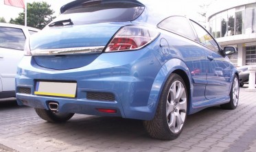 Спойлер баганика Opel Astra H GTC стиль OPC-2 фото