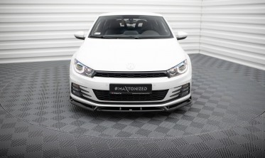 Нижня накладка (елерон) переднього бампера VW Scirocco Mk3 післярестайл вар. 2 фото