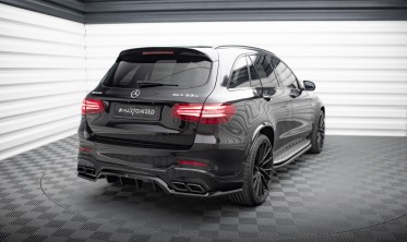 Тюнинговый диффузор (накладка) на задний бампер Mercedes GLC SUV X253 версия AMG 63 вар. 1 фото