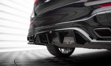Тюнинговый диффузор (накладка) на задний бампер Mercedes GLC SUV X253 версия AMG 63 вар. 1 фото