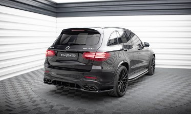 Задний тюнинговый диффузор на бампер Mercedes GLC SUV X253 AMG 63 вар. 2 фото
