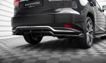 Тюнінговий дифузор (накладка) на задній бампер Lexus RX Mk4 рестайл фото