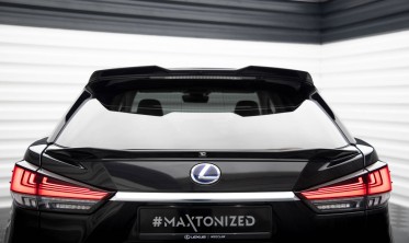 Нижній 3D спойлер (накладка) на кришку багажника Lexus RX Mk4 післярестайл фото