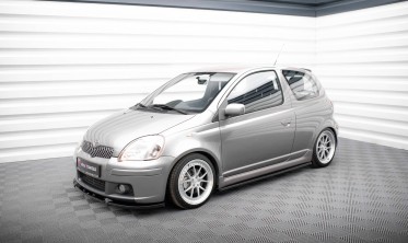 Тюнинговая накладка (диффузор) на передний бампер Toyota Yaris Mk1 рестайл T-Sport фото