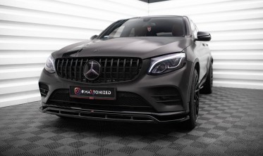 Тюнинговая накладка на передний бампер Mercedes-Benz GLC Coupe C253 фото