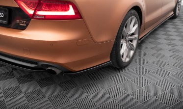 Боковые тюнинг накладки заднего бампера Audi A7 C7 S-line фото
