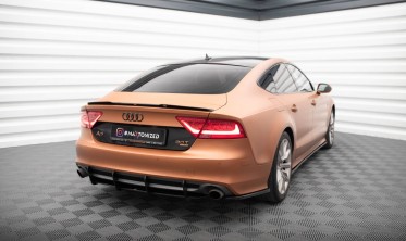 Центральный диффузор Street Pro на задний бампер Audi A7 C7 S-line фото
