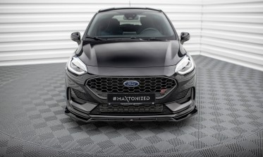 Тюнинговый диффузор (элерон) на передний бампер Ford Fiesta ST Mk8 рестайл вар. 4 фото