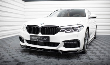 Тюнинговый диффузор Maxton design на передний бампер BMW 5 M-Pack G30 / G31 вар. 4  фото