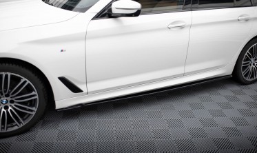 Нижние тюнинг накладки на боковые пороги BMW 5 M-Pack, M550i G30 / G31 вар. 2 фото