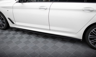 Нижние тюнинг накладки на боковые пороги BMW 5 M-Pack, M550i G30 / G31 вар. 2 фото