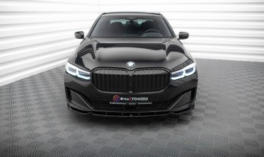 Нижня тюнінг накладка переднього бампера BMW 7 G11 рестайл вар. 1 фото