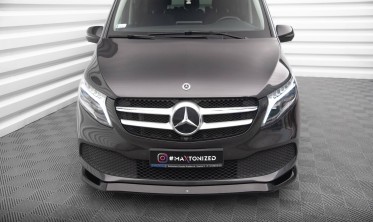 Нижня тюнінг накладка переднього бампера Mercedes-Benz V-Class W447 рестайл вар. 1 фото