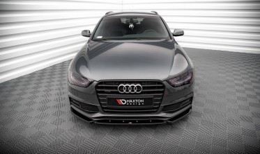 Нижняя тюнинг накладка переднего бампера Audi A4 S-Line / S4 B8 рестайл вар. 3 фото