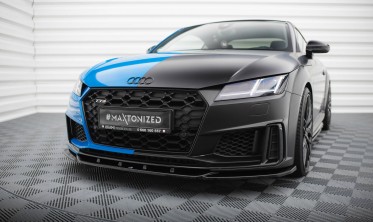 Тюнинговая накладка (юбка) на передний бампер Audi TT S 8S рестайл вар. 2 фото