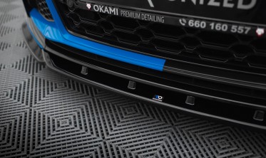 Тюнинговая накладка (юбка) на передний бампер Audi TT S 8S рестайл вар. 2 фото