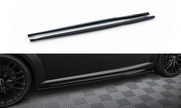 Нижние тюнинг накладки (листвы) на боковые пороги Audi TT S 8S рестайл фото