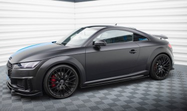 Нижні тюнінг накладки (лістви) на бокові пороги Audi TT S 8S рестайл фото