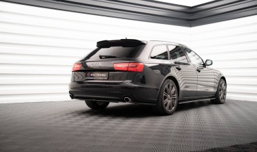 Бокові тюнінг накладки на задній бампер Audi A6 Avant C7 вар. 2 фото