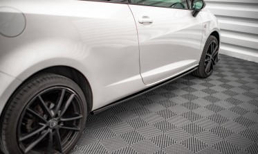 Бокові тюнінг накладки (лістви) на пороги Seat Ibiza FR SC Mk4 рестайл фото