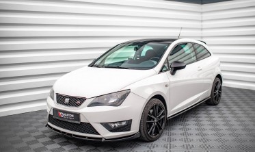 Нижний диффузор (накладка) на передний бампер Seat Ibiza FR SC Mk4 рестайл вар. 2 фото