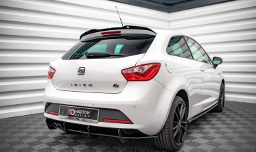 Центральный диффузор Street Pro на задний бампер Seat Ibiza FR SC Mk4 2012-2017 фото