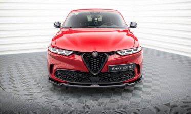 Тюнинговая накладка (юбка) на передний бампер Alfa Romeo Tonale Mk1 вар. 1 фото