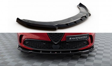 Нижній тюнінг дифузор (елерон) на передній бампер Alfa Romeo Tonale Mk1 вар. 2 фото