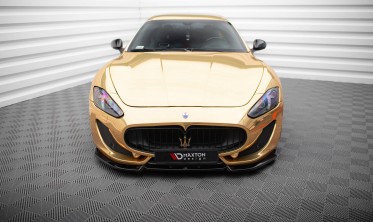 Нижний диффузор (накладка) на передний бампер Maserati Granturismo Mk1 рестайл вар. 2 фото