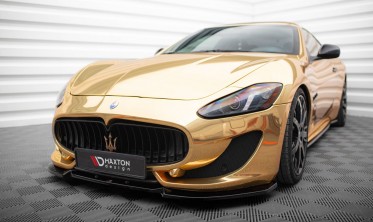 Нижний диффузор (накладка) на передний бампер Maserati Granturismo Mk1 рестайл вар. 2 фото
