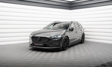 Тюнинговая накладка (губа) на передний бампер Mazda 6 Mk3 послерестайл фото