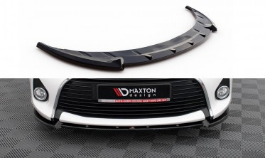 Тюнінгова накладка (губа) на передній бампер Toyota Yaris Mk3 рестайл фото