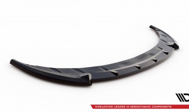 Тюнинговая накладка (юбка) на передний бампер Toyota Yaris Mk3 рестайл фото