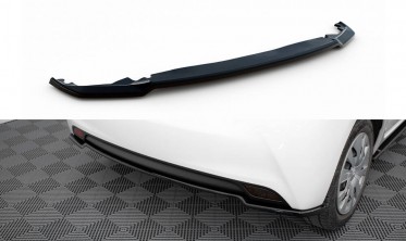 Тюнінговий дифузор (накладка) на задній бампер Toyota Yaris Mk3 рестайл фото